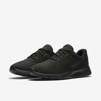 Nike Tanjun - Férfi Utcai Cipő - Fekete/Sötét Szürke/Fekete